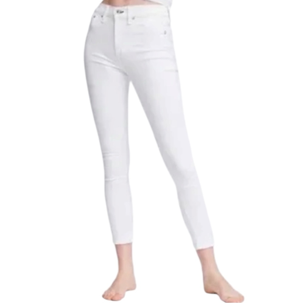 NWT rag & bone Women’s‎ Nina High- Rise Premium Ankle Skinny White Jeans Summer